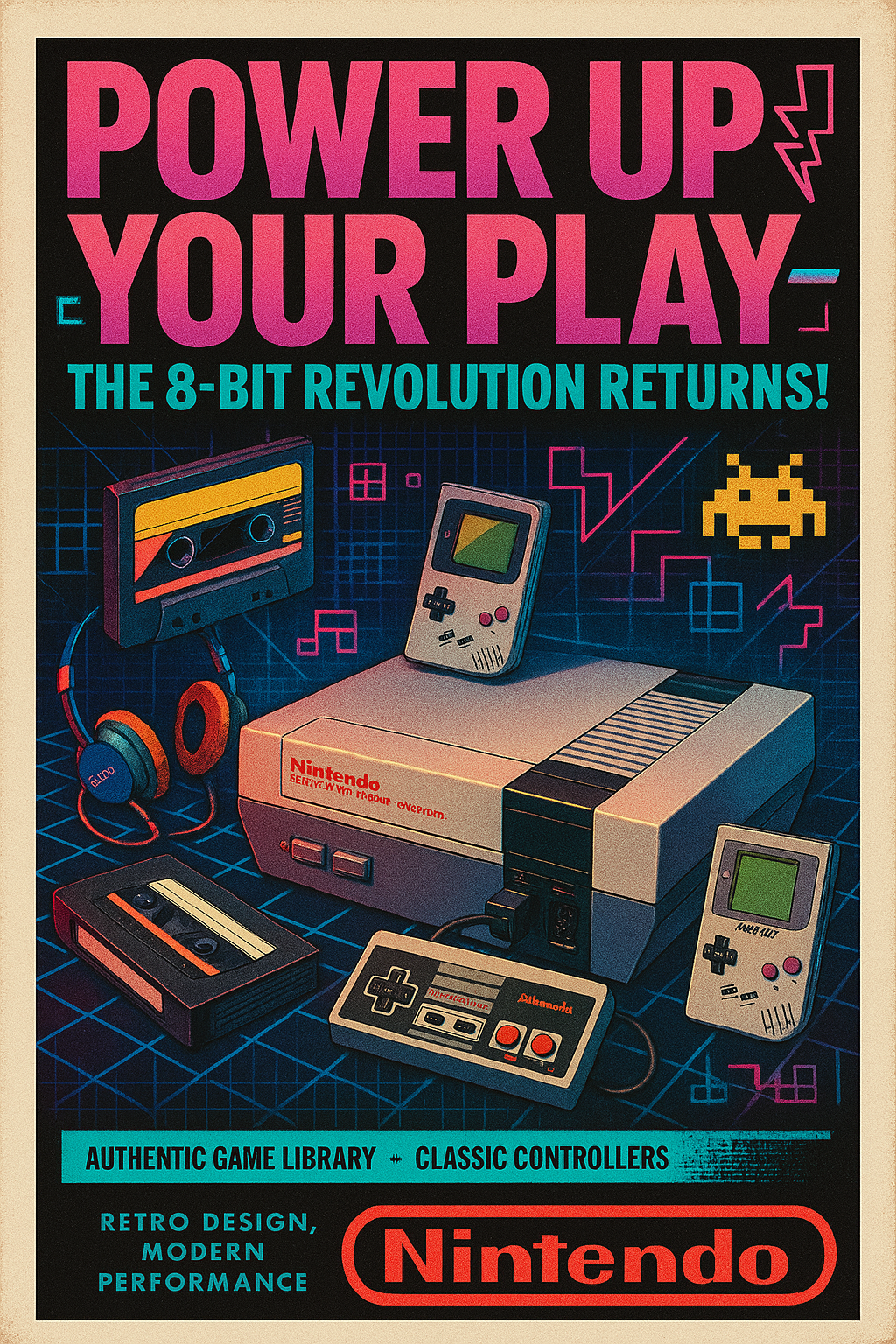 Retro modern Nintendo NES advertisement-Slide-1